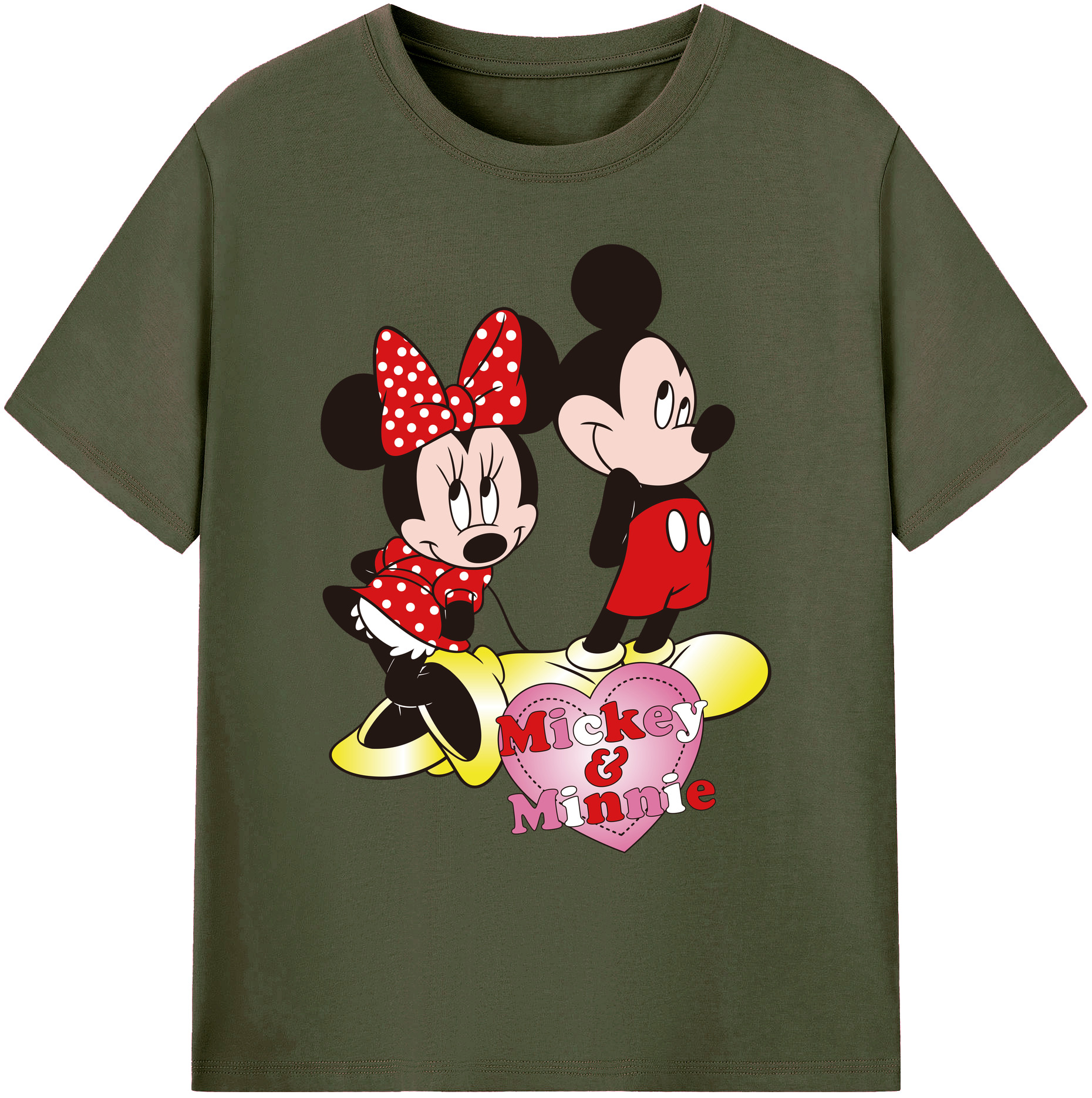 ミッキーマウス Mickey Mouse 綿100％ メンズ半袖Tシャツ｜肌触りやわらか＆通気性